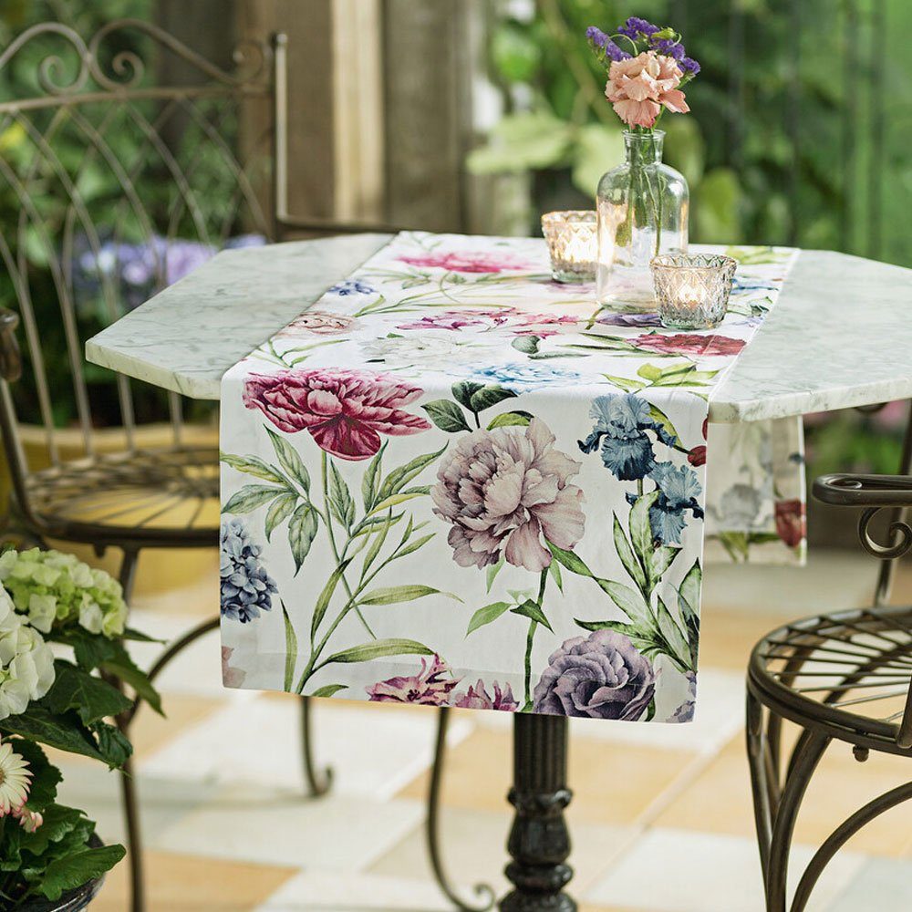 Home-trends24.de Tischläufer »Tischläufer Tischdecke Tischdeko Tischband  Blumen Sommer Frühling 140 x 40 cm Mittelband Bunt« online kaufen | OTTO