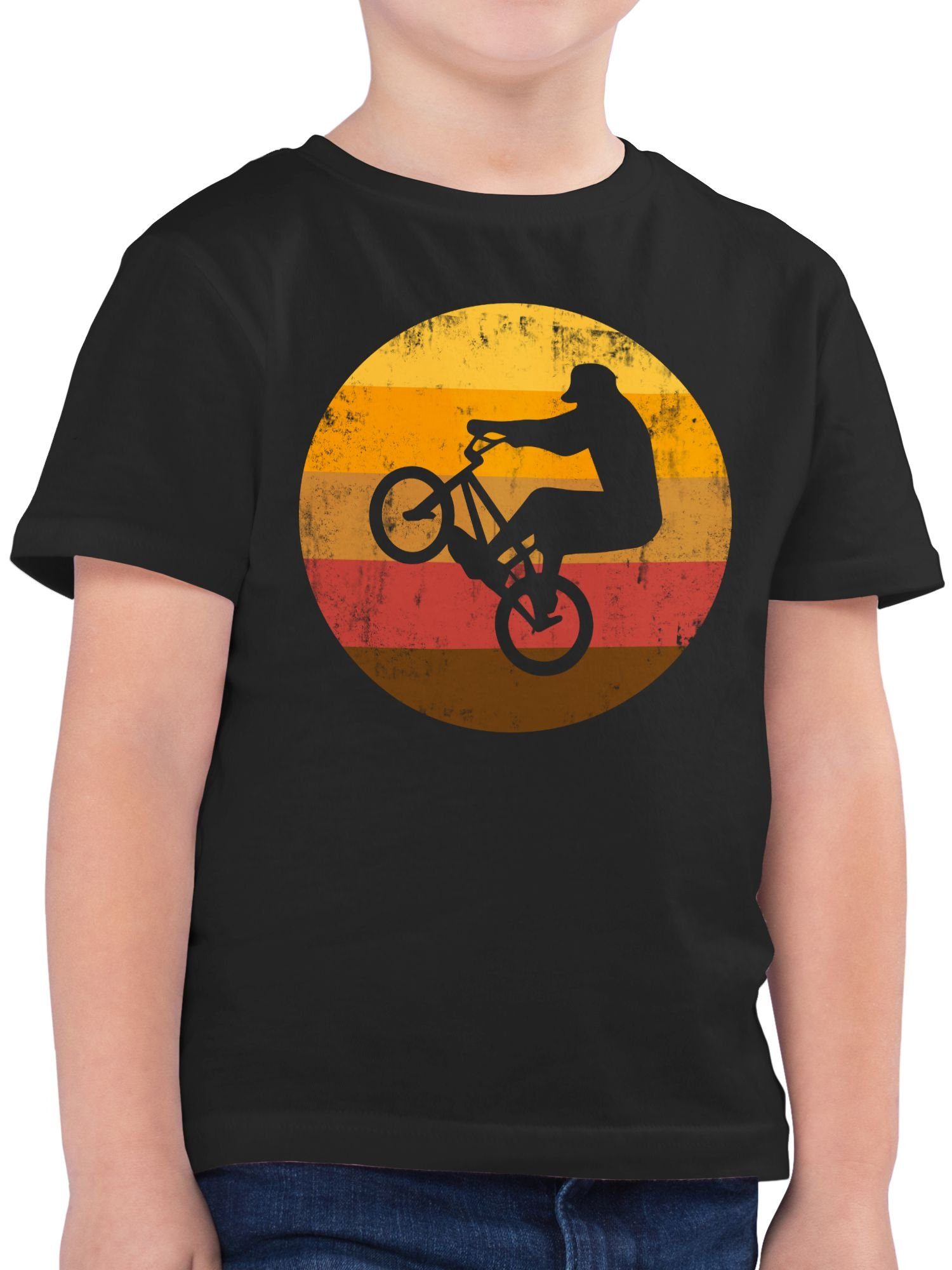 Shirtracer T-Shirt BMX Jump Kinder Sport Kleidung 03 Schwarz