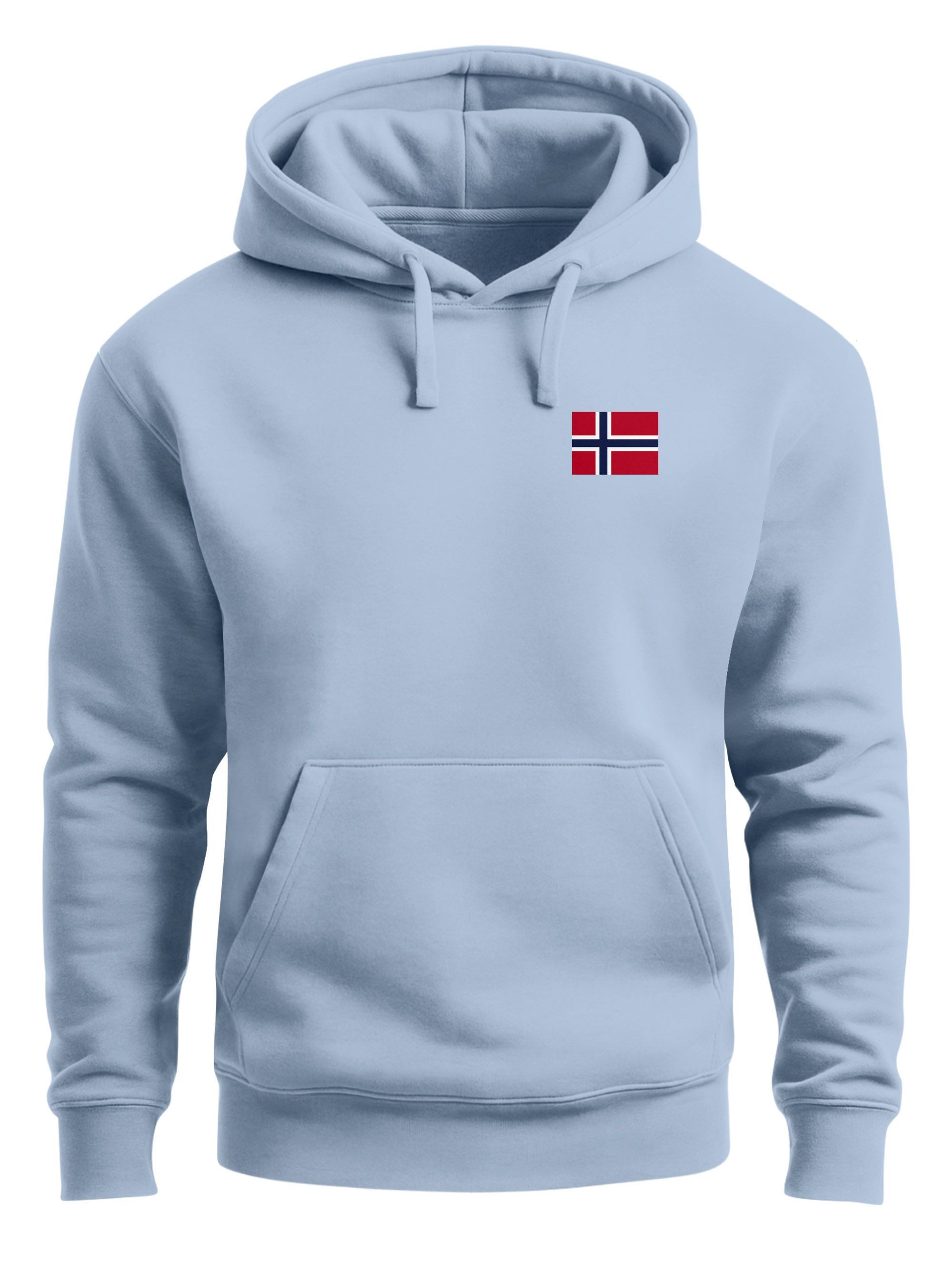 Neverless Hoodie Hoodie Herren Norway Flag Kapuzensweatshirt Norwegen Flagge