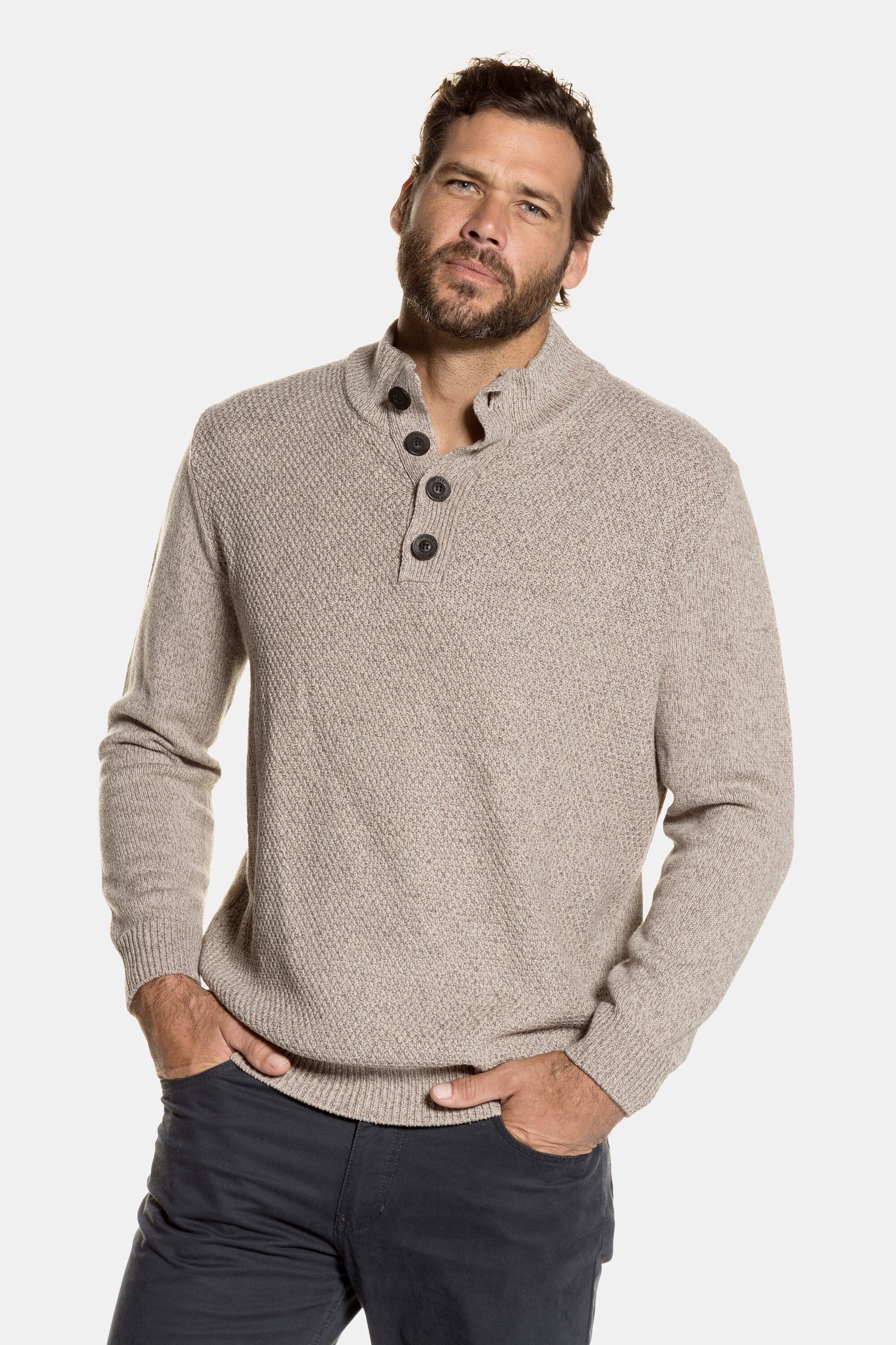 Herren Sweatshirt Mit Reißverschluss & Stehkragen – Wikinger-Lebensbaum Motiv, 3D-Strick-Optik, Streetwear