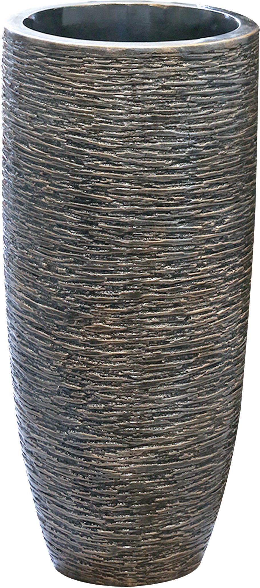 GILDE Übertopf Giant, antik bronzefarben (1 St), goldfarben, Fiberglas