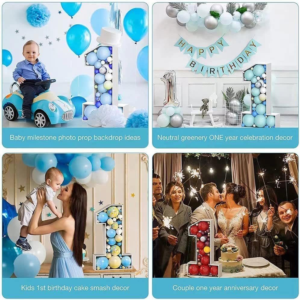 autolock Luftballon Mosaik-Ballonrahmen, ballonhalter,beleuchtetes Festzelt, 5 Dekorationen