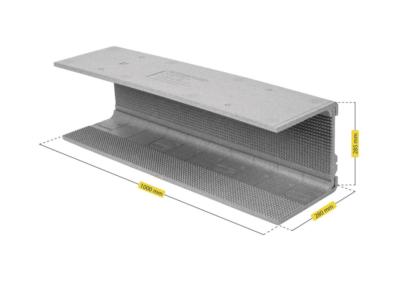 SCHELLENBERG Dämmunterlage Schellenberg Rollladenkasten-Dämmung 3-teilig