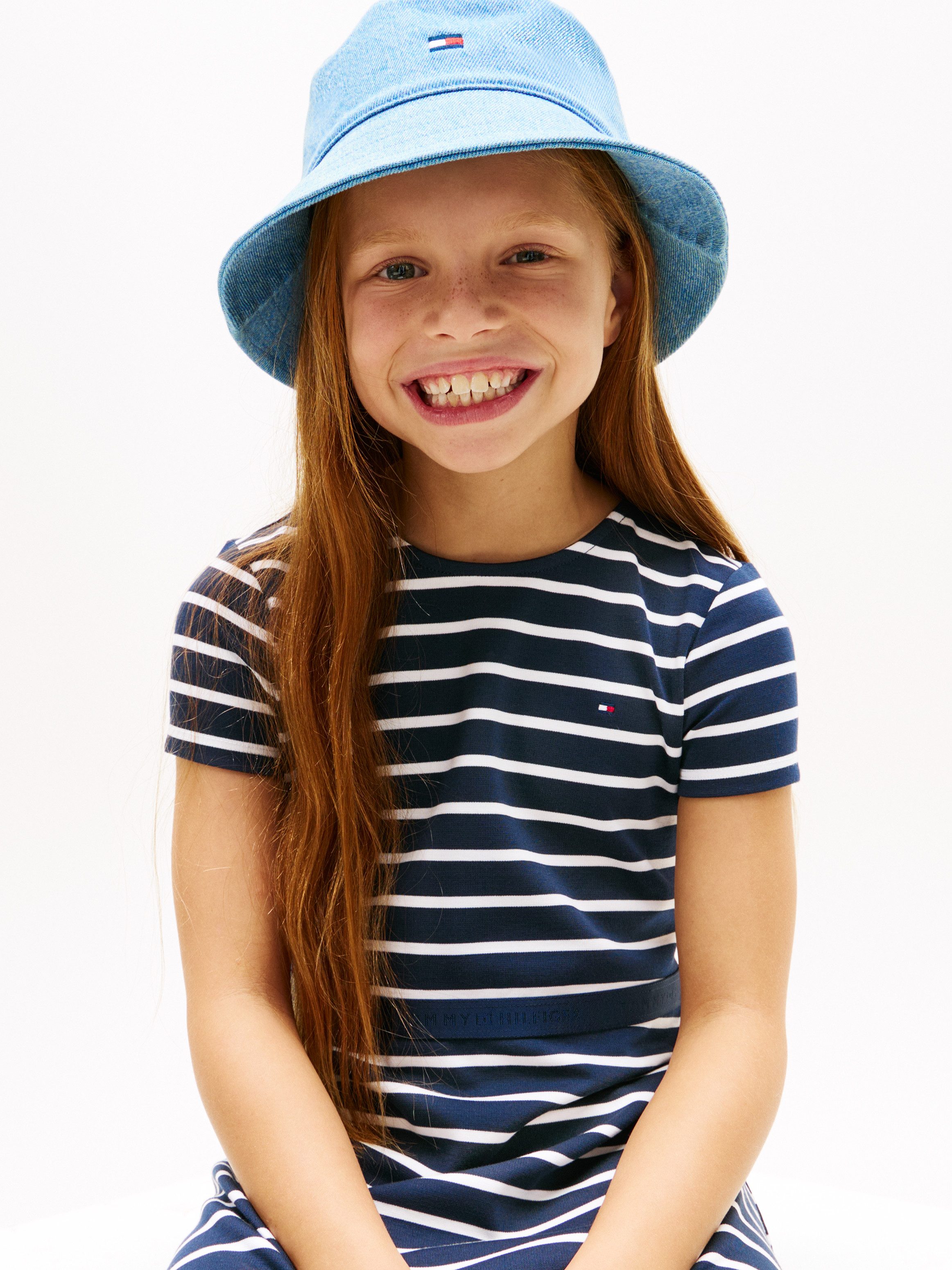 Tommy Hilfiger Skaterkleid ESSENTIAL PUNTO SKATER DRESS SS Kinder bis 16 Jahre, regular fit