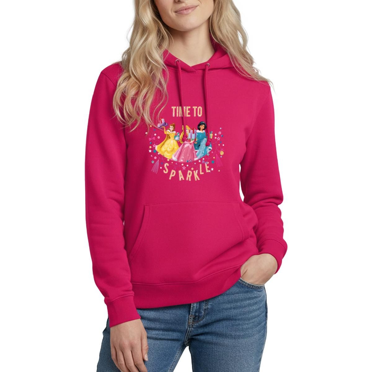Hoodie Belle, Aurora & Jasmin Time To Sparkle Damen Hoodie