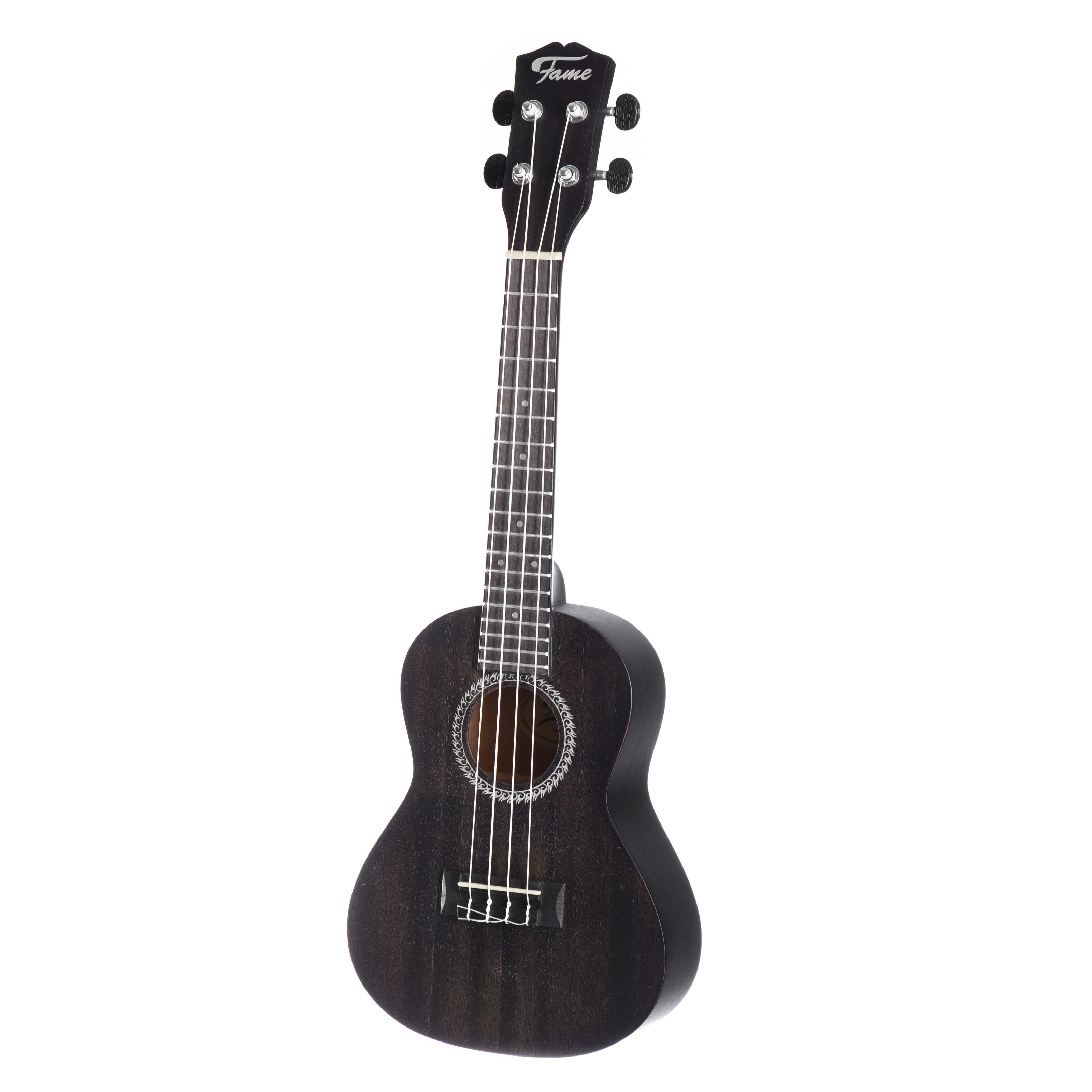 FAME Ukulele, Укулеле, Konzert Укулеле, Deluxe Concert Ukulele Black - Konzert Ukulele