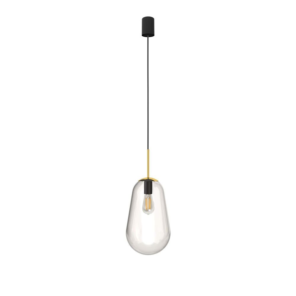 Pendelleuchte elegant Leuchtmittel, ohne Licht-Erlebnisse Lampe MORNA, Küche Glas Hängeleuchte E27 Esstisch