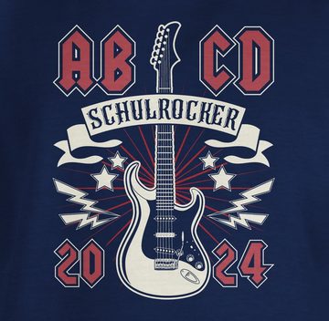 Shirtracer T-Shirt ABCD Schulrocker Einschulung Junge Schulanfang Geschenke