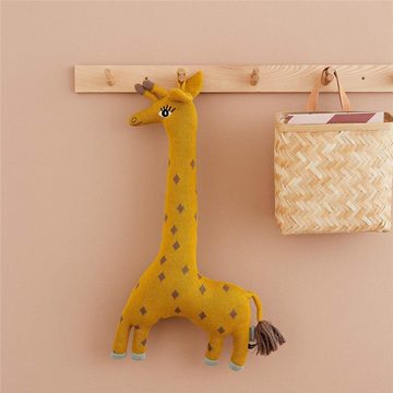 OYOY Kuscheltier Stofftier Noah Giraffe, Baby Kinder Kissen Großes Kuschelkissen Schmusekissen Baumwolle 64 cm