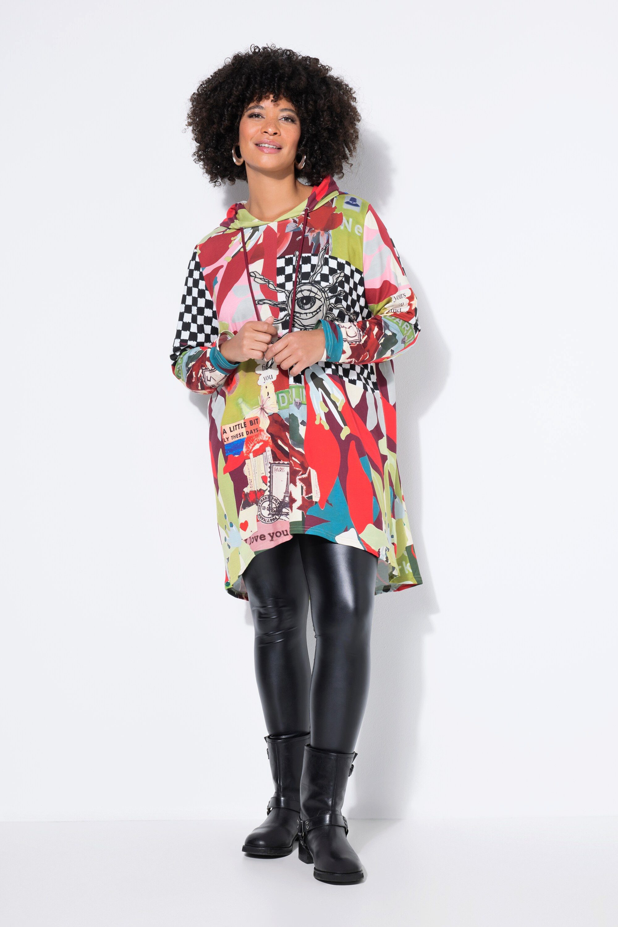 Angel of Style Sweatshirt Hoodie Oversize Fit Patchmuster Kapuze