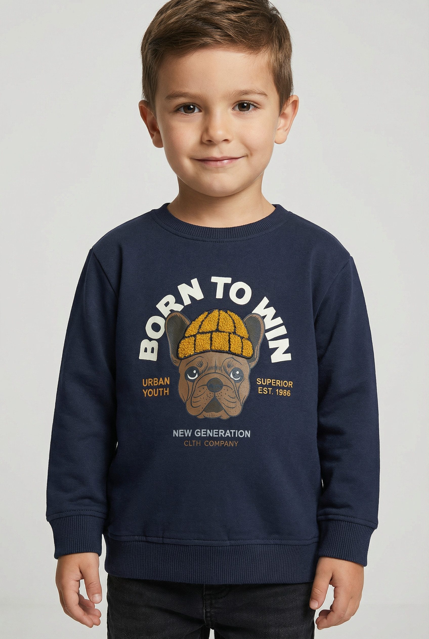 Sweatshirt NMMRIGUNA LS NREG SWEAT BRU BOX