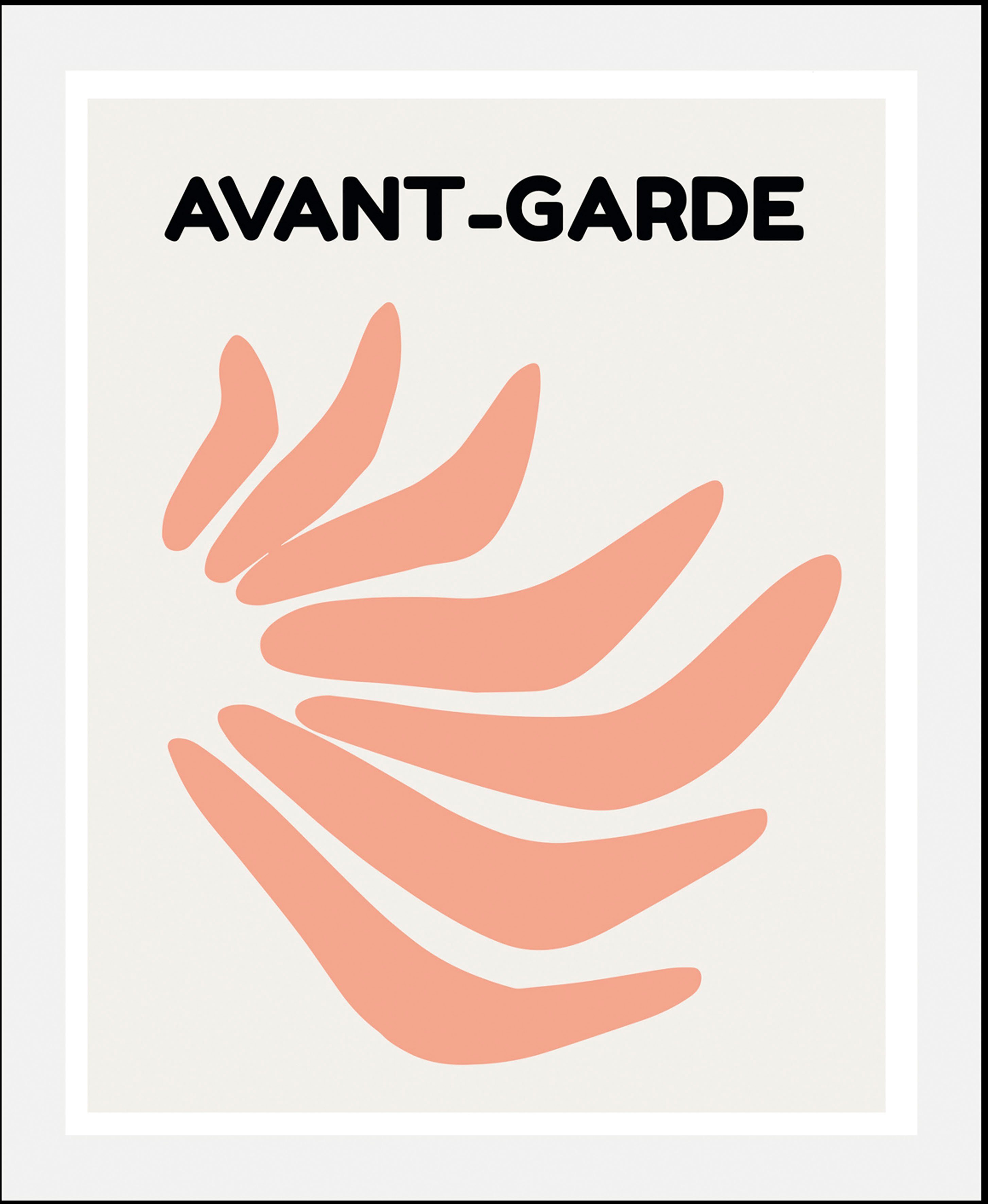 queence Bild Avant-Garde III, Abstrakt, Blume, Kunst, Schriftzug (1 St), gerahmt