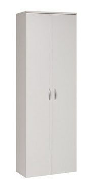 Furni24 Kleiderschrank Kleiderschrank,weiß, 60x180x34 cm