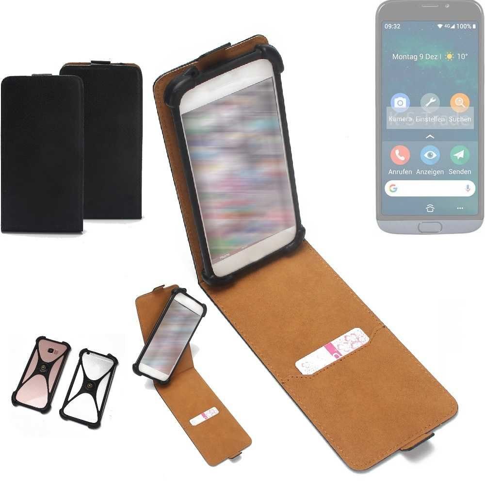 K-S-Trade Handyhülle für Doro 8050, Handyhülle Schutzhülle Hülle Case Cover Flip Style Bumper