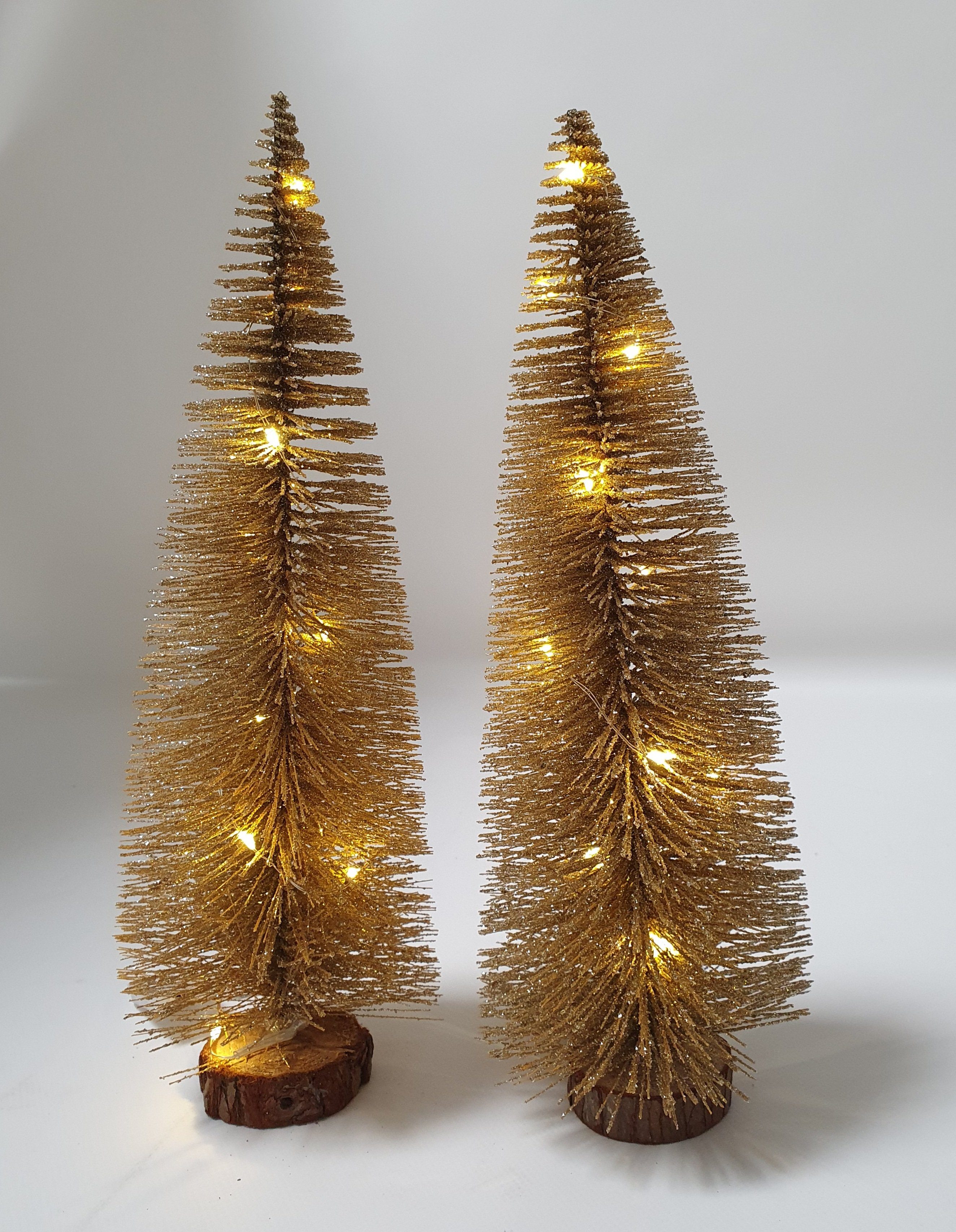 sesua Künstlicher Weihnachtsbaum Deko Tannenbaum Weihnachtsbaum 30cm beleuchtet 10 LEDs warmweiß