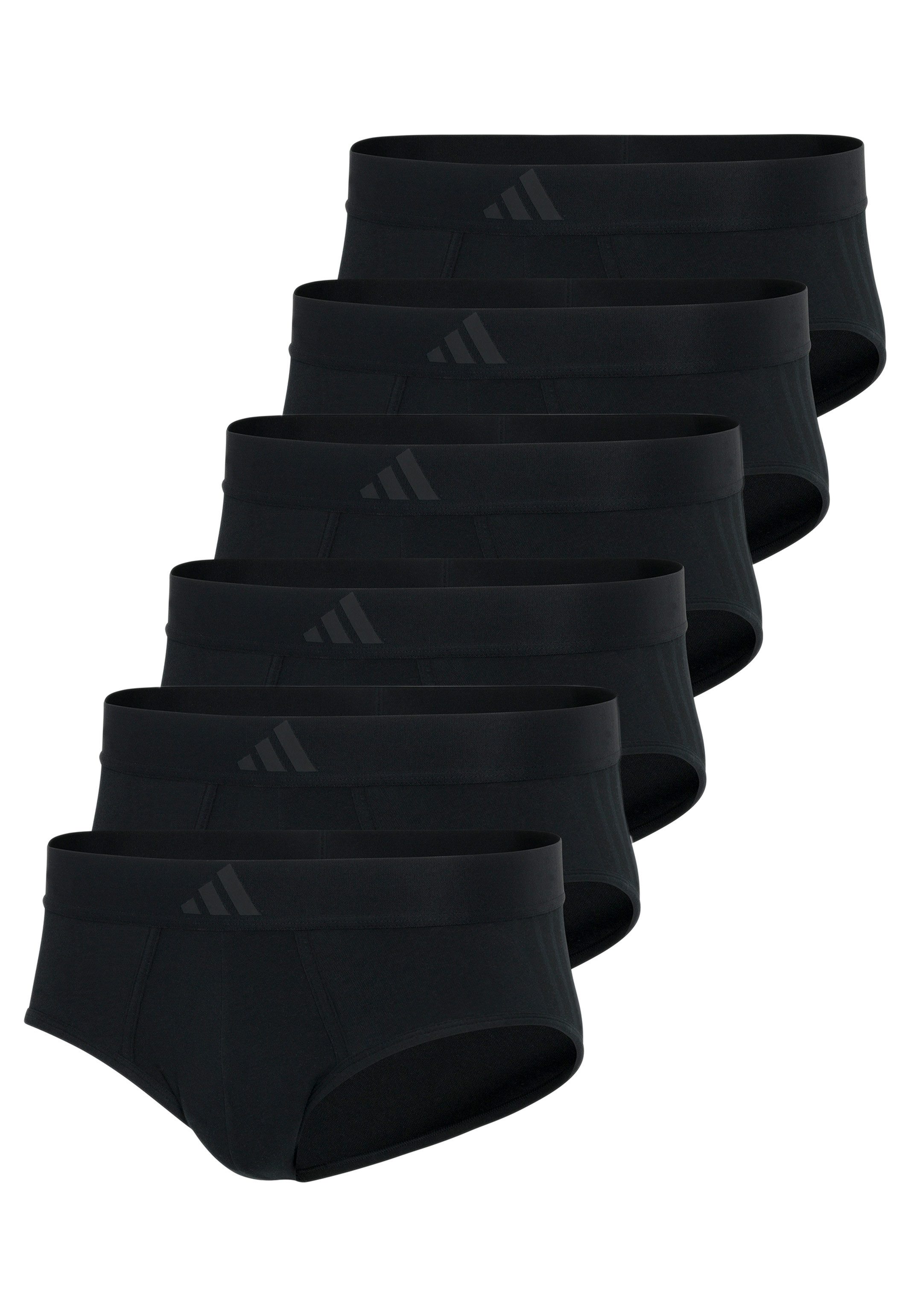 adidas Sportswear Slip 6er Pack Active Flex Cotton 3 Stripes (Spar-Set, 6-St) Slip / Unterhose - Baumwolle - ohne Eingriff - Atmungsaktiv