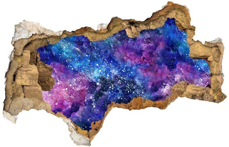 Wall-Art Wandtattoo Nebula Sticker 3D Weltall (1 Sterne St)