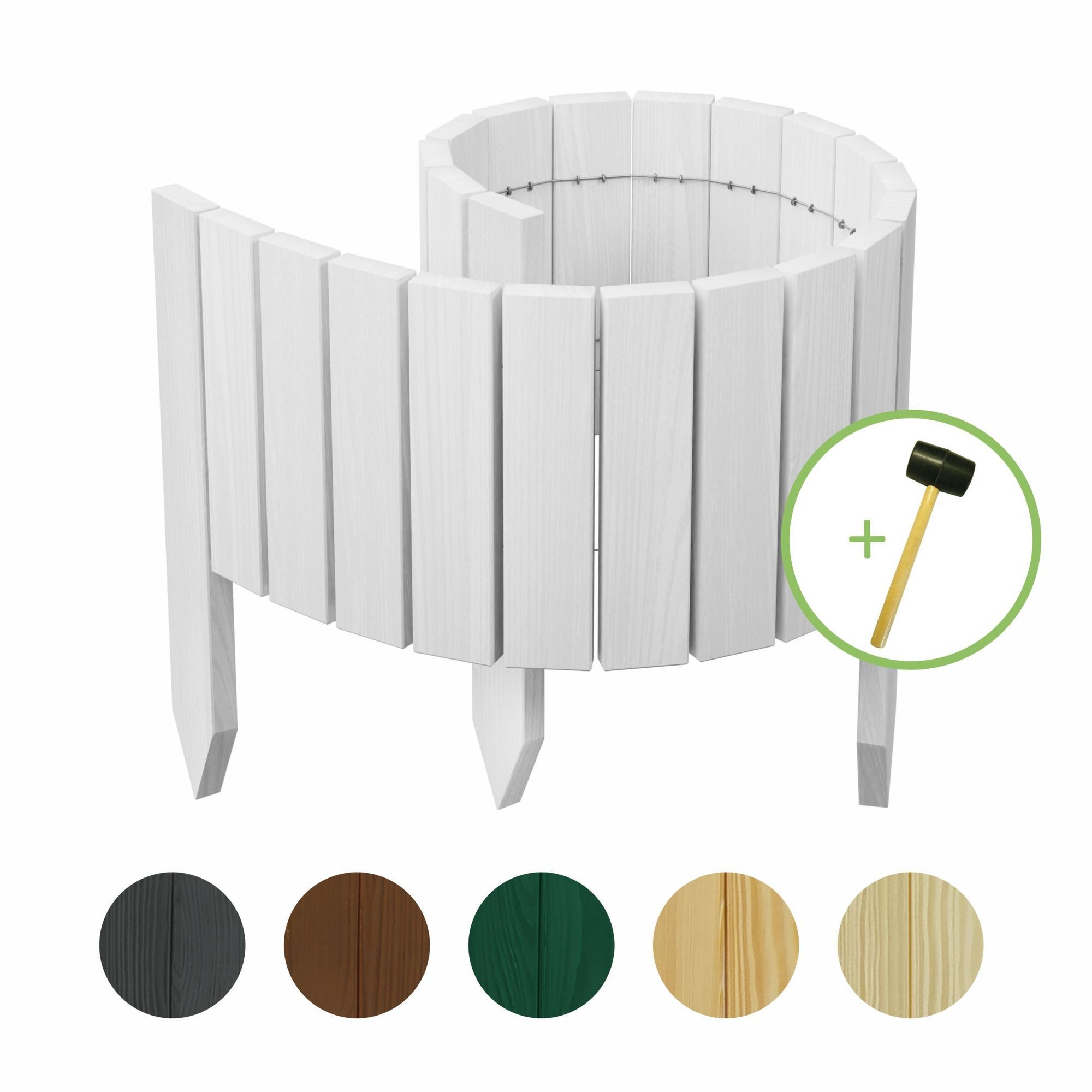 be4nature Palisade Rollborder Flexibler Holzzaun aus günstig online kaufen