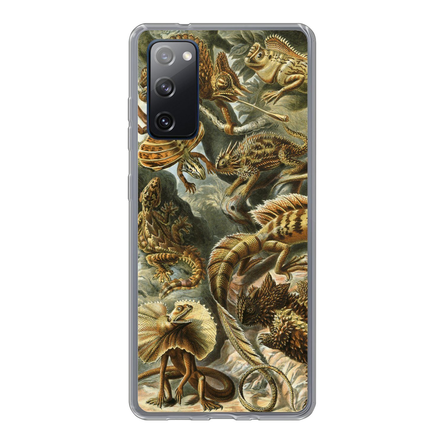 MuchoWow Handyhülle für Samsung Galaxy S20 FE Lacertilia - Alte Meister - Kunst, Phone Case, Silikon, Schutzhülle Dünn
