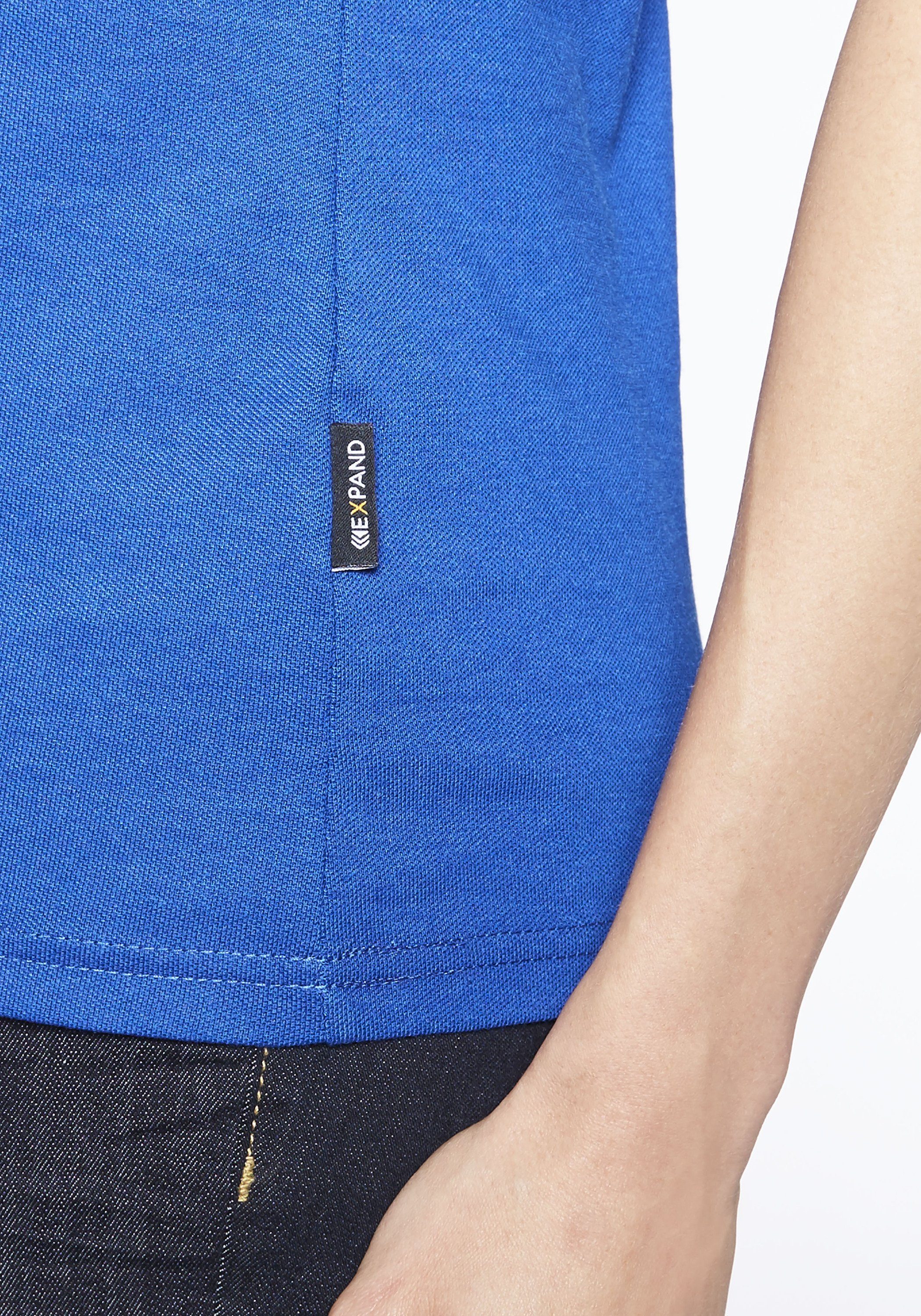 ultramarine blau Material strapazierfähigem Expand Poloshirt aus