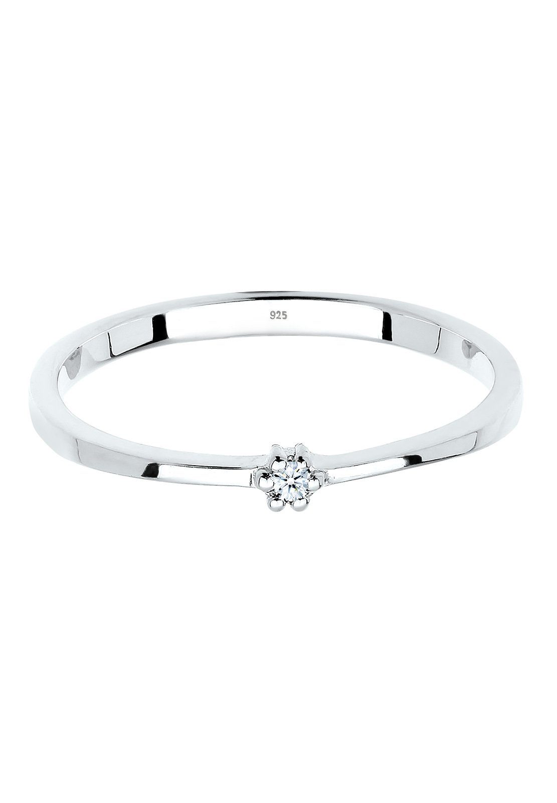 Elli DIAMONDS Verlobungsring Verlobungsring Diamant 925er Sterling Silber