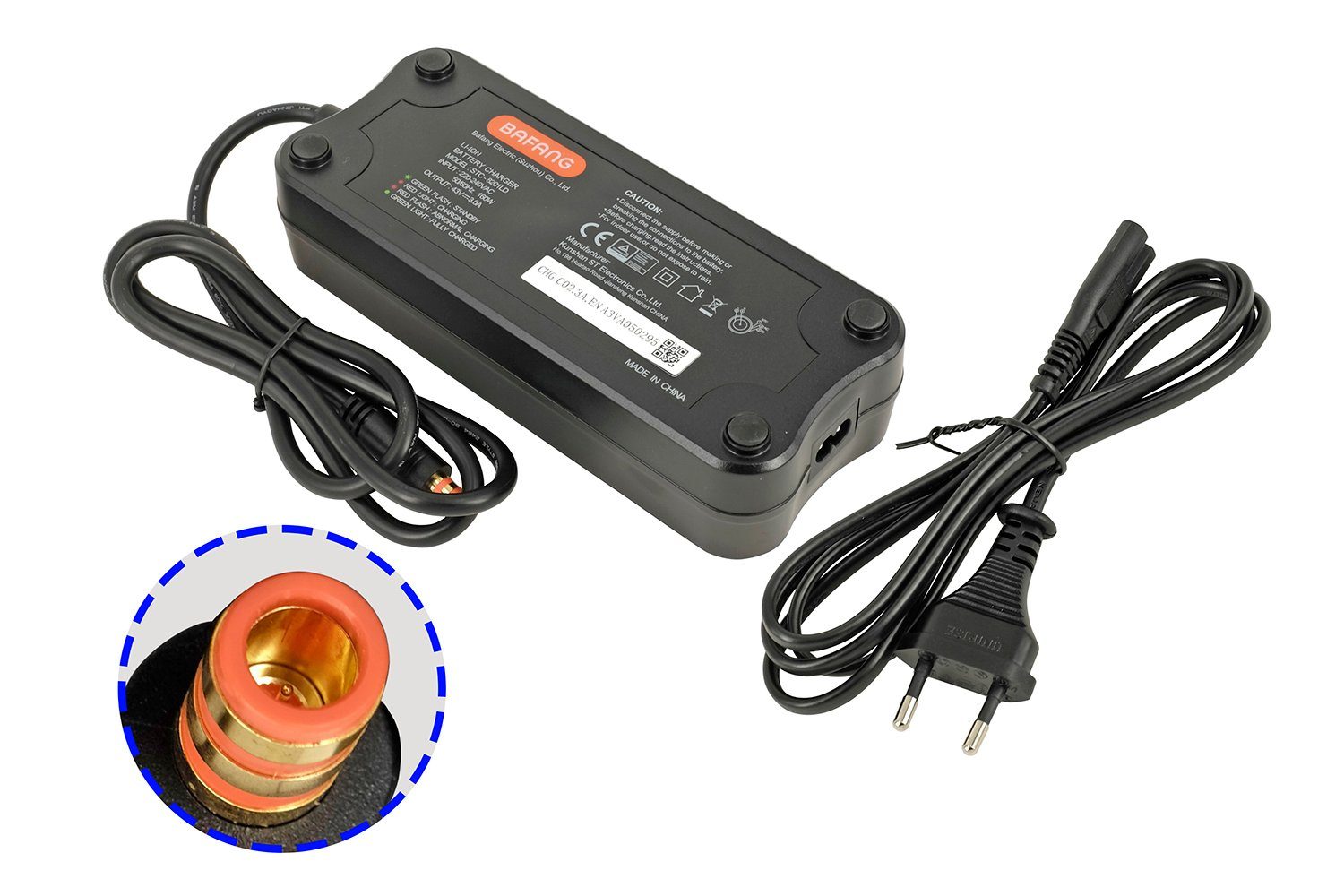 PowerSmart CBB151230.D21C5 Batterie-Ladegerät (42V 3A AC Adapter für elektrische Fahrradbatterien CBFACCU750CB CBFACCU750 CBFACCU450CB, Bafang Ladegerät)