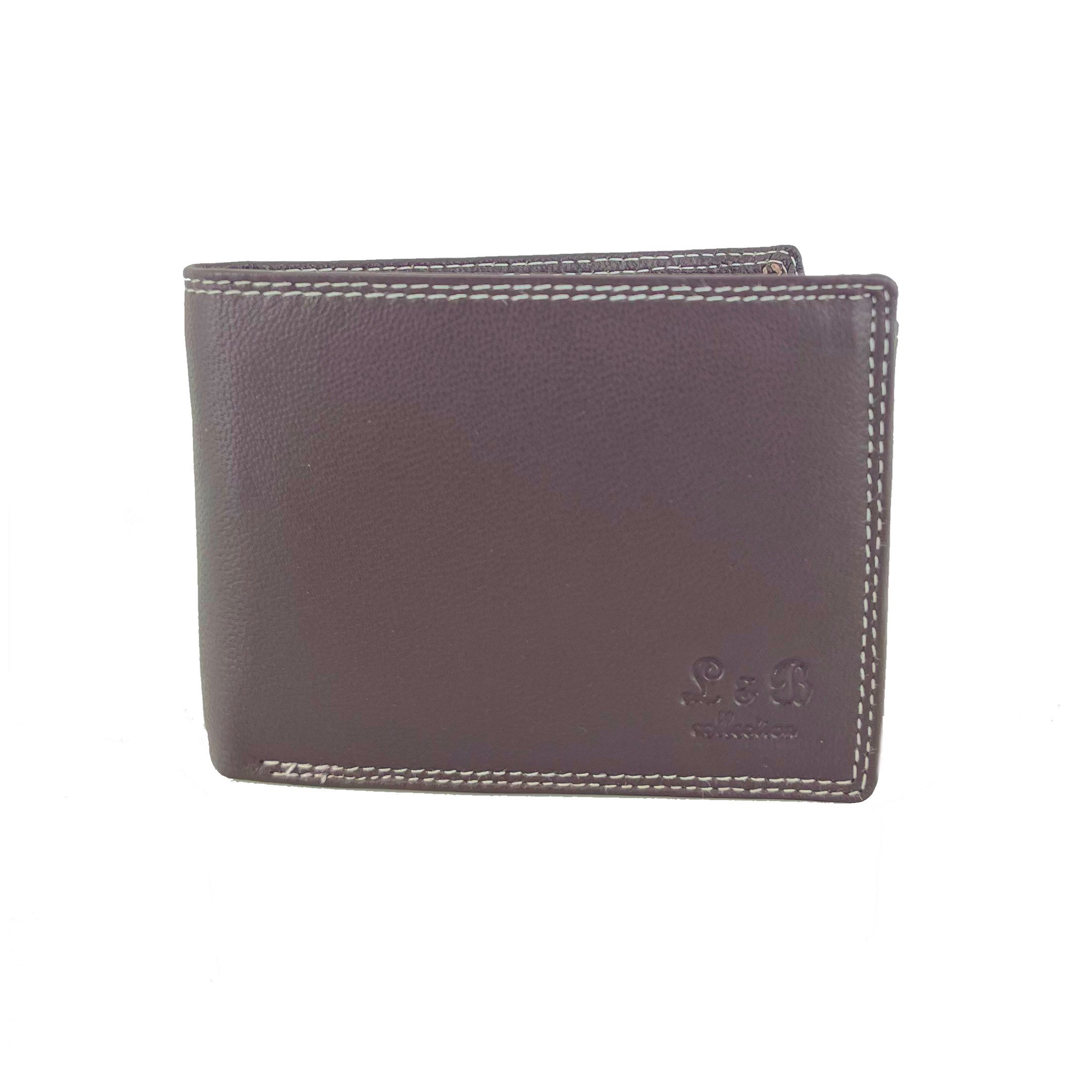 L&B Mini Geldbörse Rindsleder Portemonnaie, RFID-Schutz günstig online kaufen