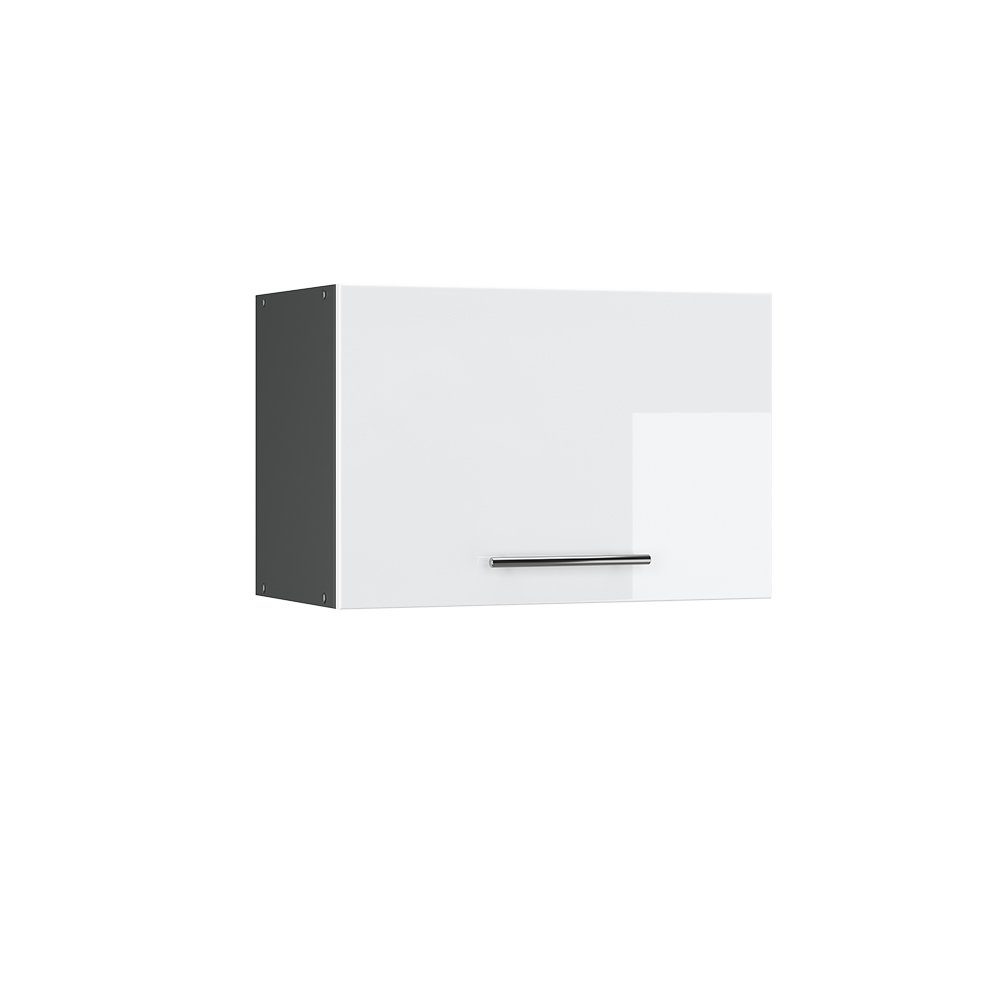 Vicco Hängeschrank Fame-Line, Weiß Hochglanz/Anthrazit, 60 cm Flach (1-St)