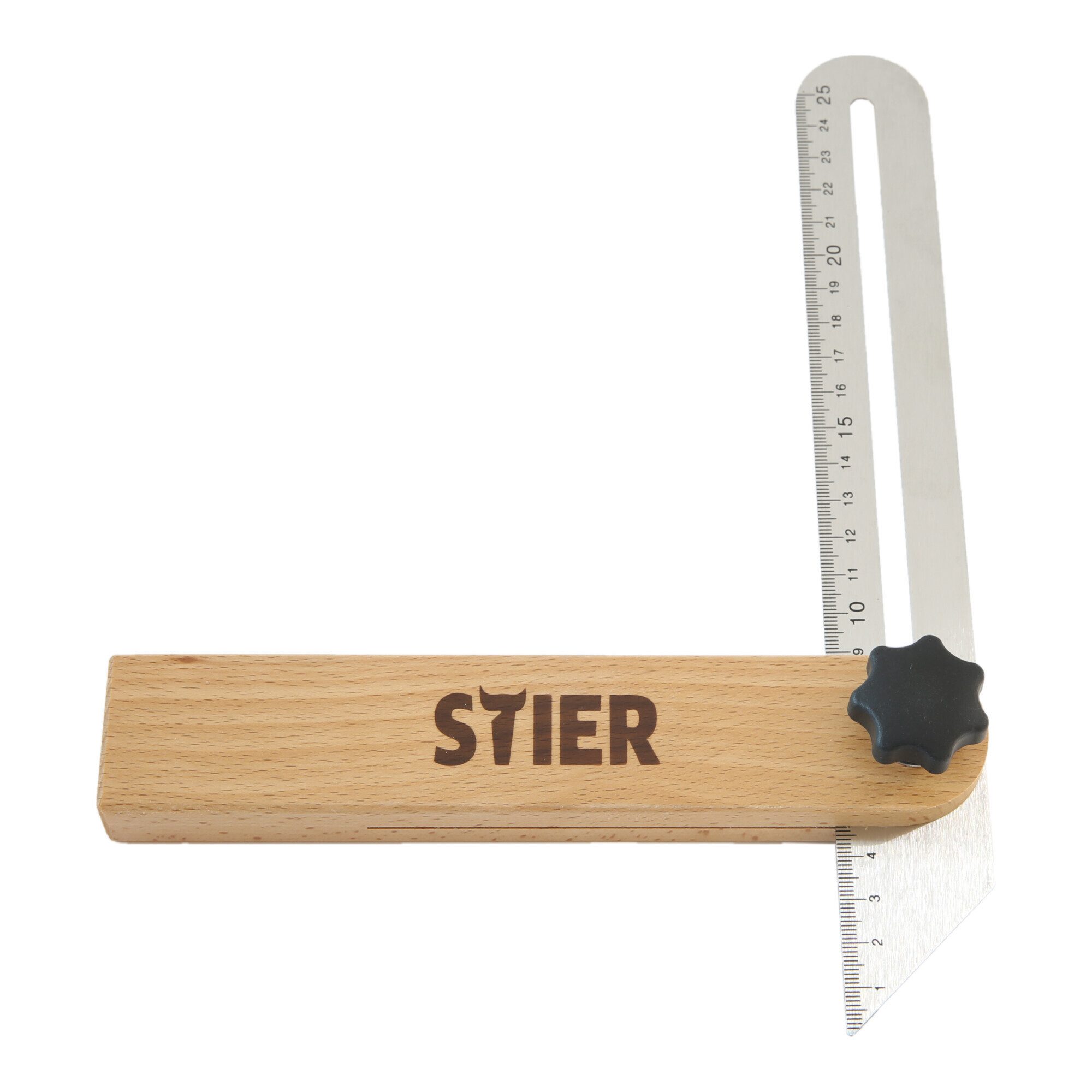 Stier Anschlagwinkel STIER Präzisions-Schmiege Länge 250 mm Schmiege Winkel Winkelmesser