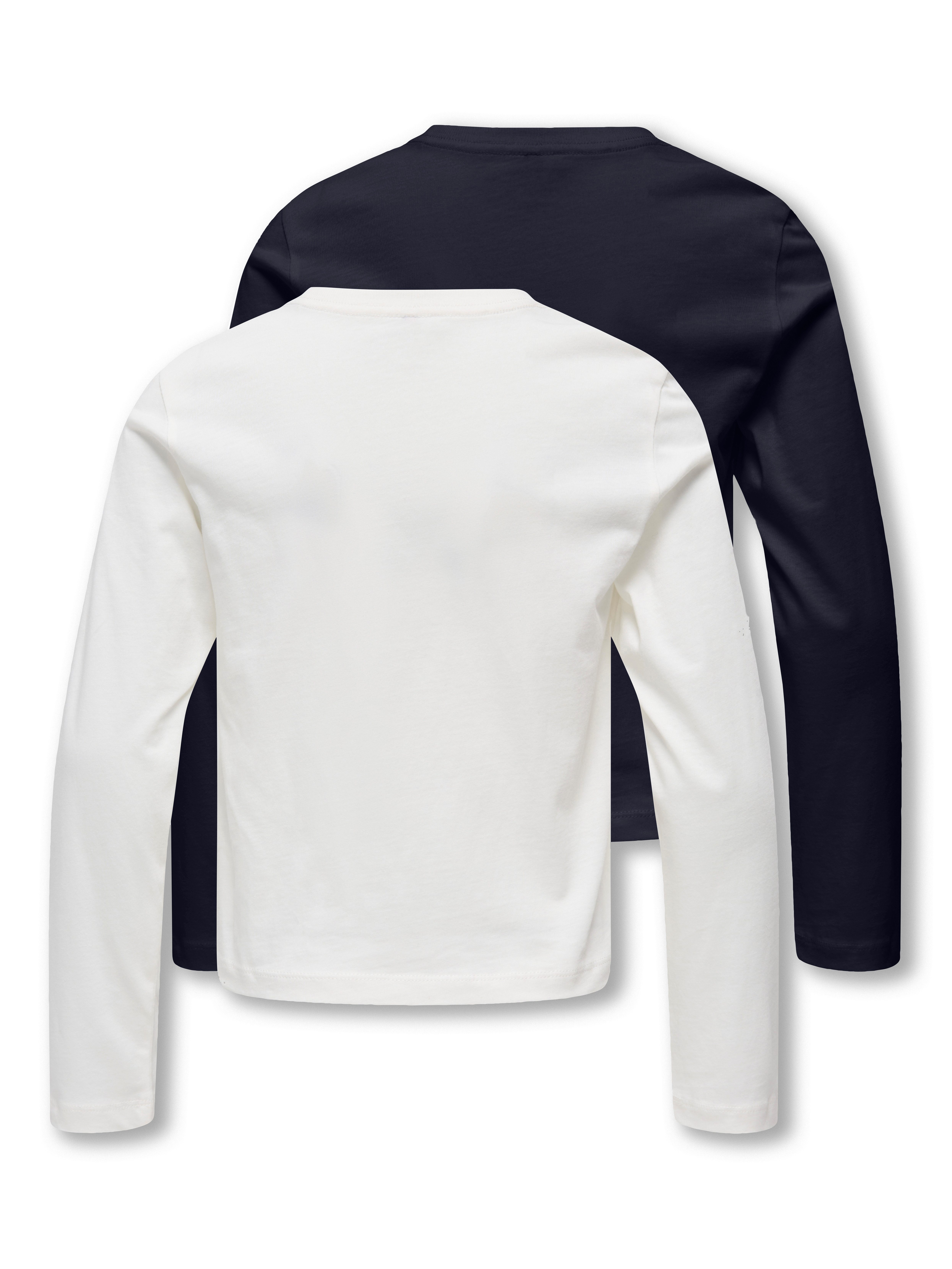 KIDS ONLY Langarmshirt KOGREX L/S TOP JRS 2-PACK (Packung, 2-tlg) Baumwolle, normal geschnitten – Bild 2 von 3