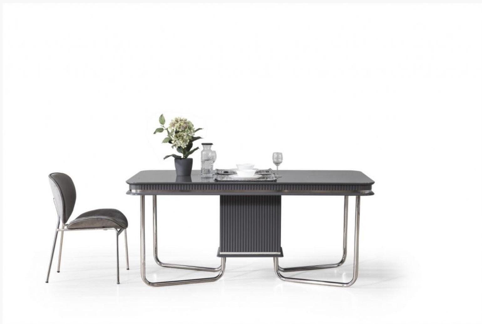 Tische Design Esstisch Holz JVmoebel Esstisch Tisch Modern Esszimmer Metall