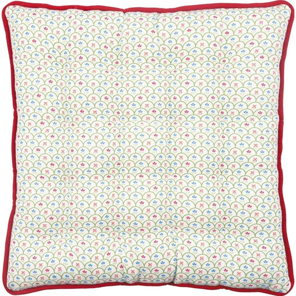 Greengate Sitzkissen Greengate Sitzkissen BERRY Weiß mit Erdbeeren