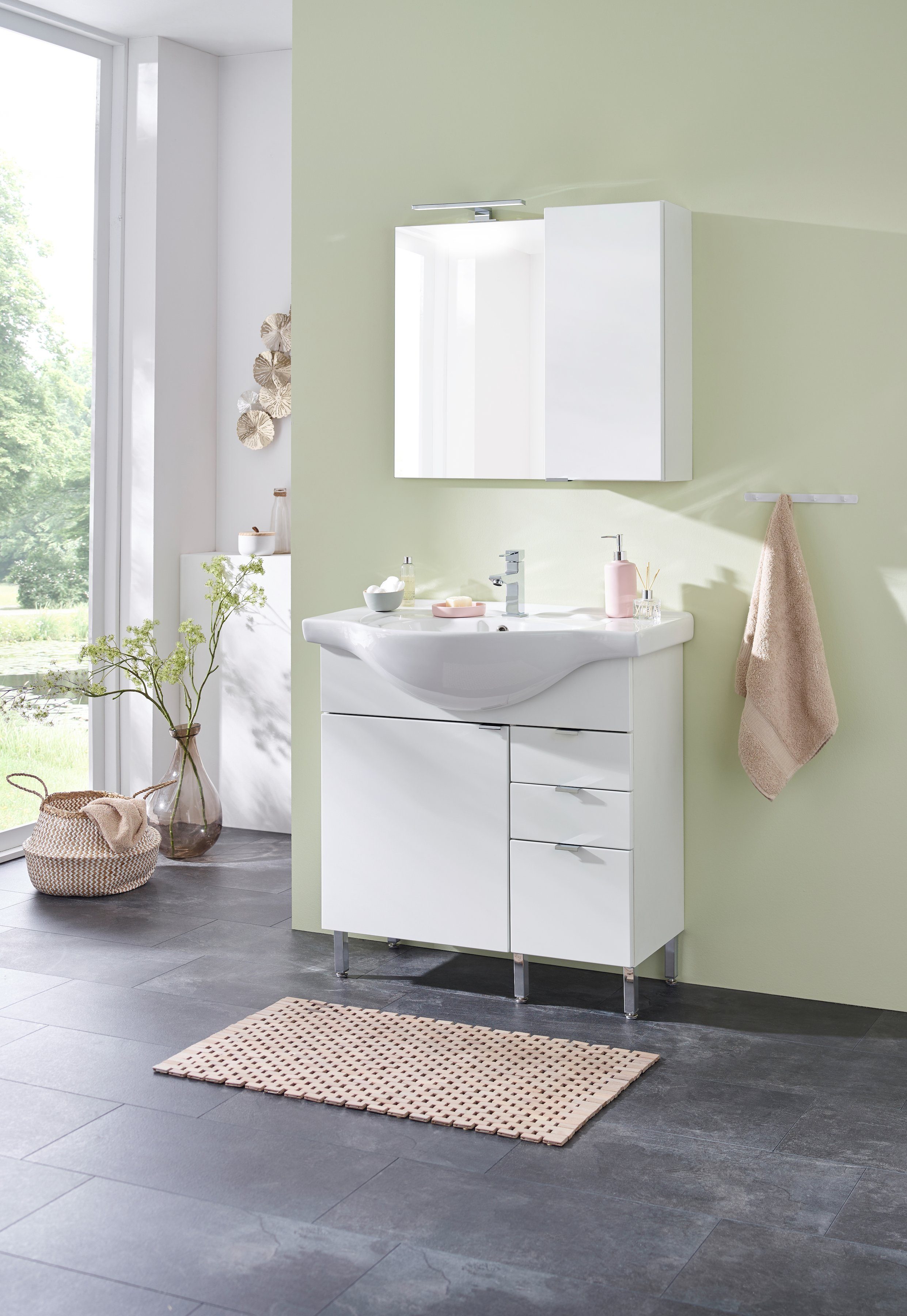 welltime Badmöbel-Set Granada Waschplatz 80, (Set, 2-St), hängende oder ste günstig online kaufen