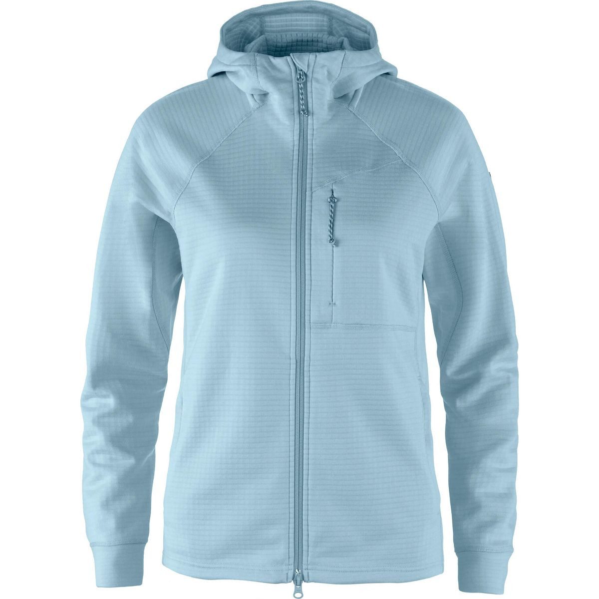 Fjällräven Fleecejacke Abisko Grid Fleece Hoodie W Vielseitiger Damen-Fleecehoodie aus recyceltem Polyester, ideal für