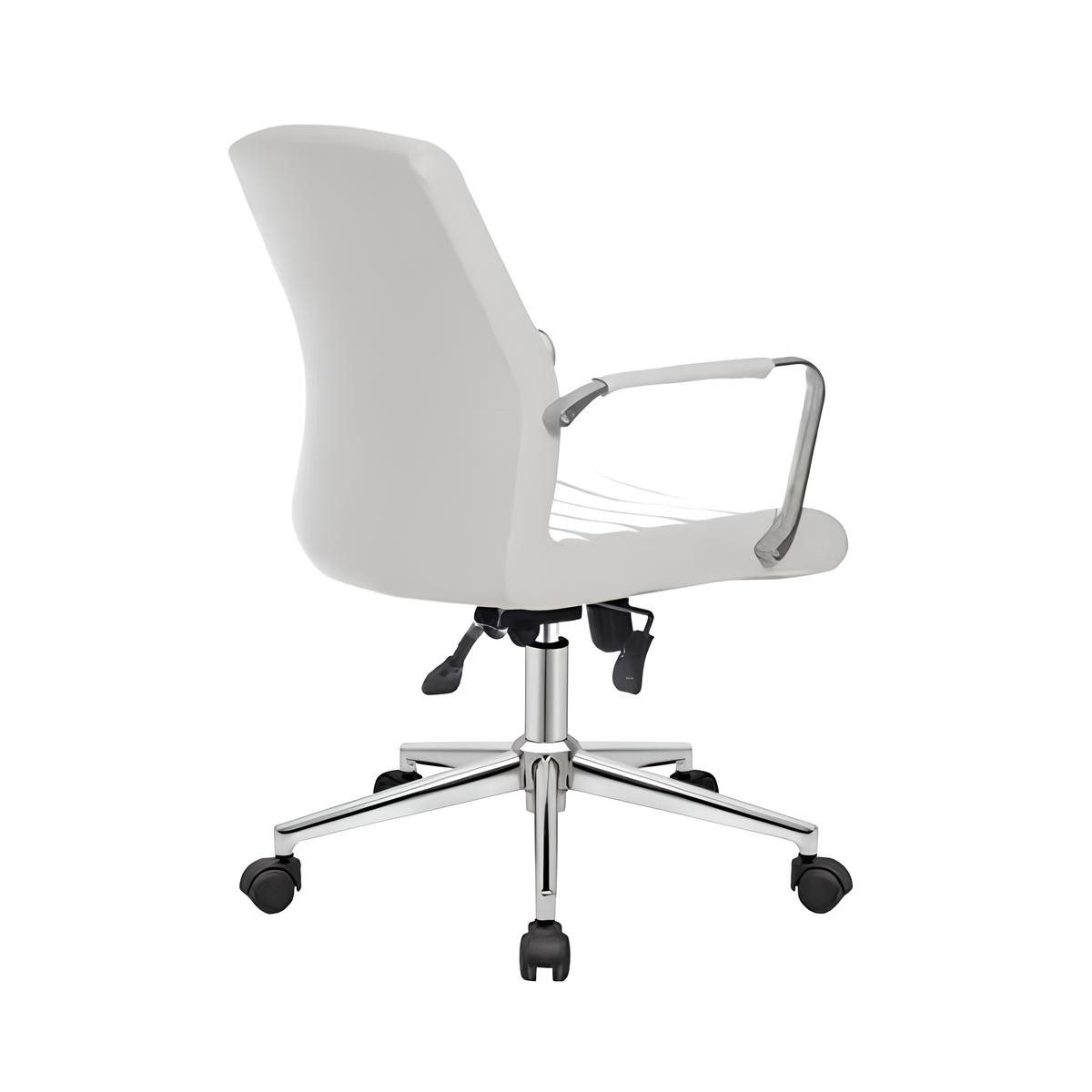 JVmoebel Bürostuhl Ergonomischer Drehstuhl in Weiß mit Kunstlederpolsterung (1 St), Made in Europa