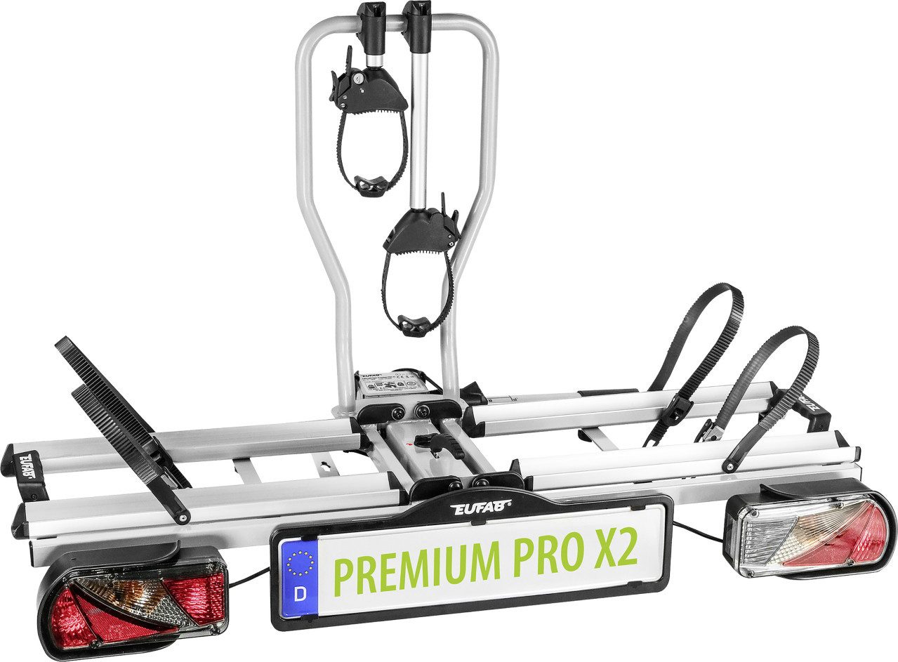 EUFAB Heckfahrradträger EUFAB Fahrradheckträger PREMIUM PRO X2 für 2