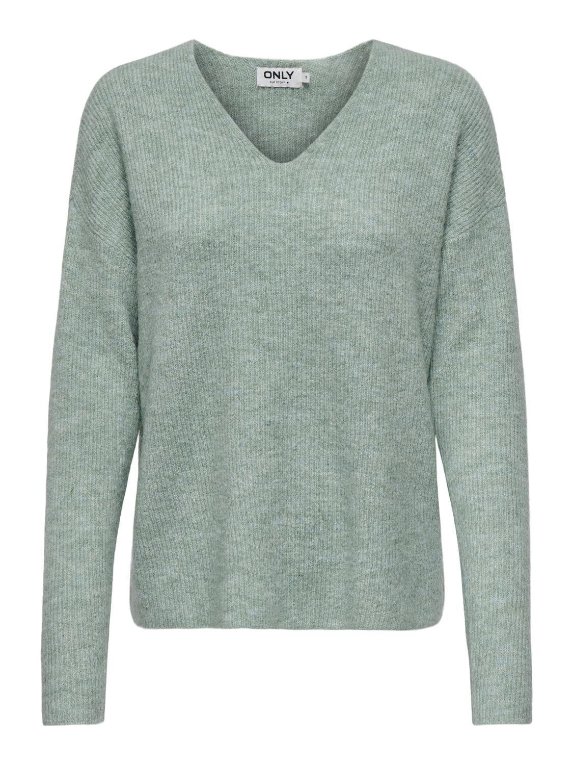 ONLY Strickpullover Warmer Strickpullover Stretch V-Ausschnitt günstig online kaufen