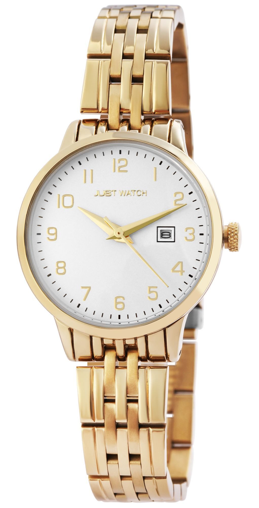 Just Watch Quarzuhr Elizabeth mit Edelstahlarmband, Datumsanzeige, inkl. Geschenkbox