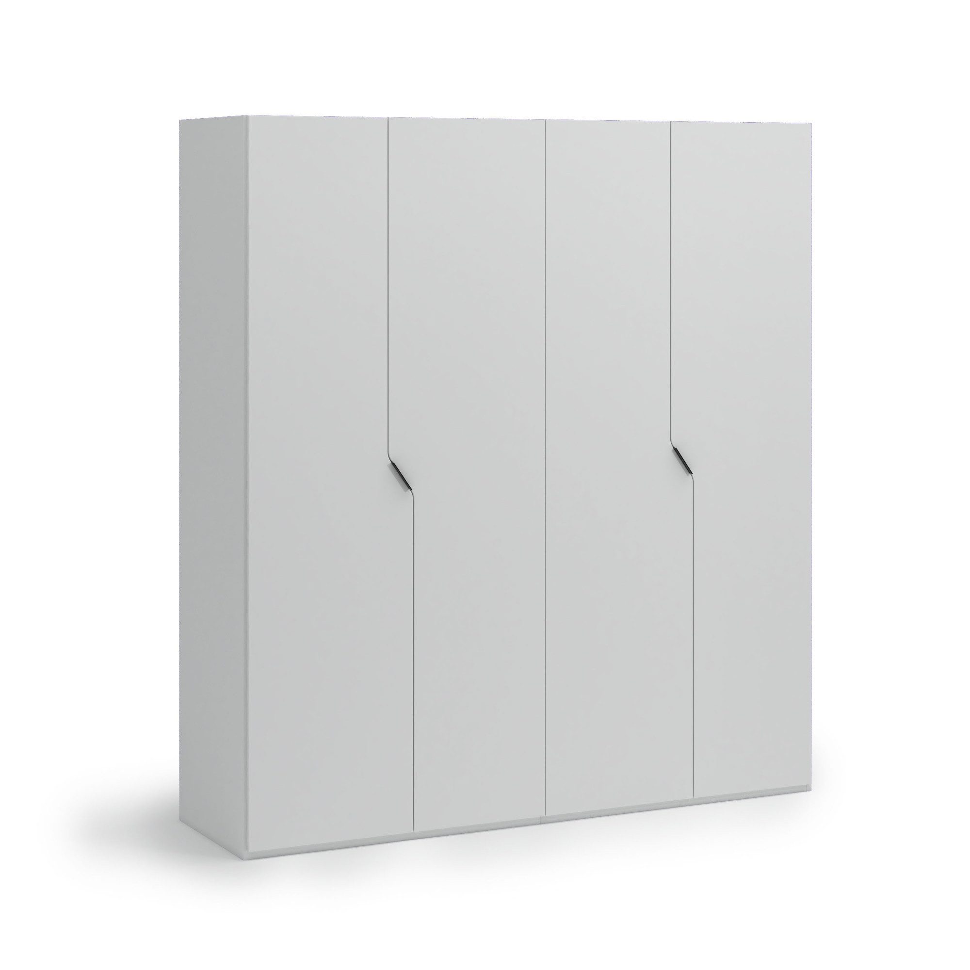 Home affaire Kleiderschrank AMETISTA, Drehtürenschrank, designgeformten Fronten Made in Italy, hochglanz lackiert, Basisausführung, Zubehör extra