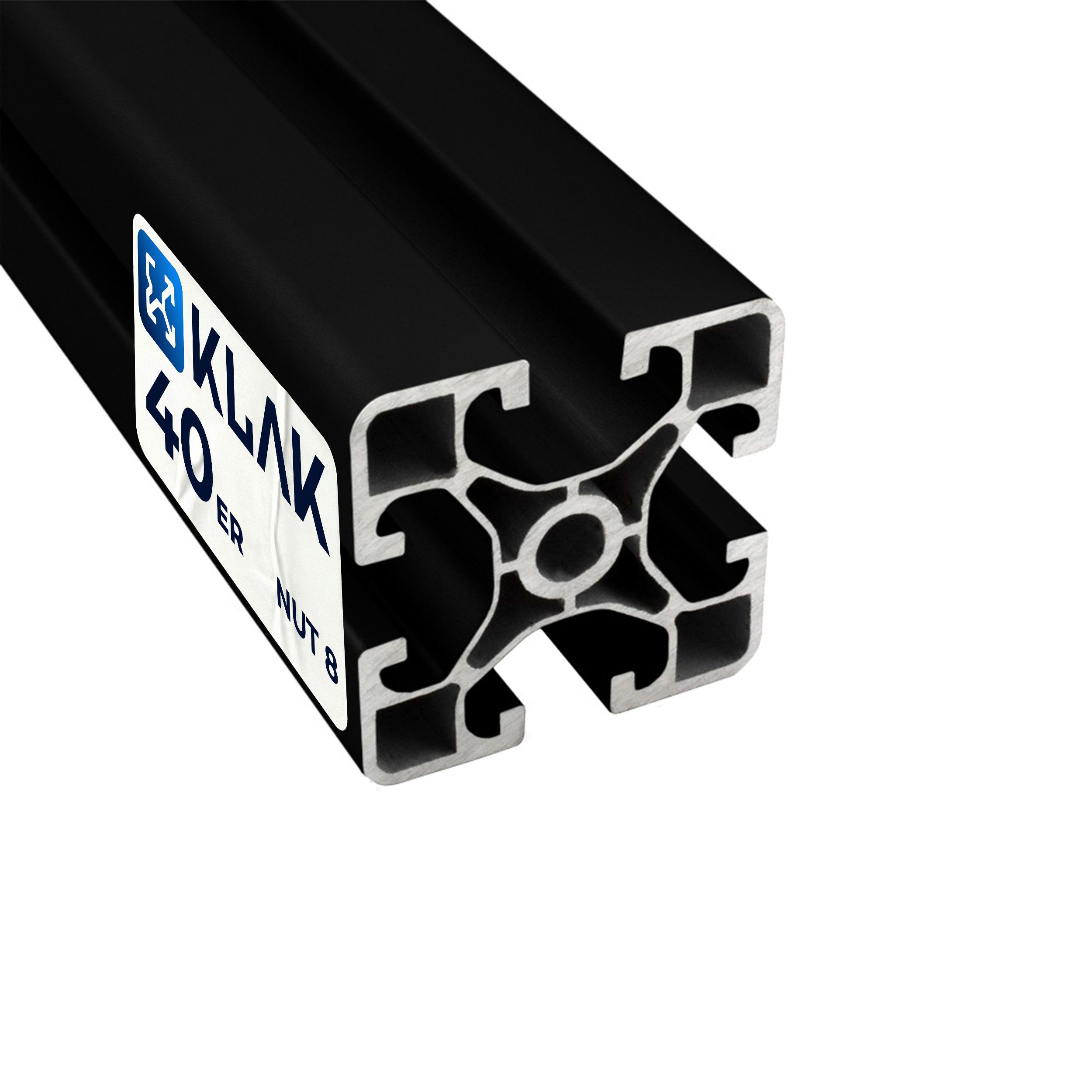 KLAK Profil KLAK - Aluprofil 3m System-, Montage-, Konstruktionsprofil Nut 8 (Set)