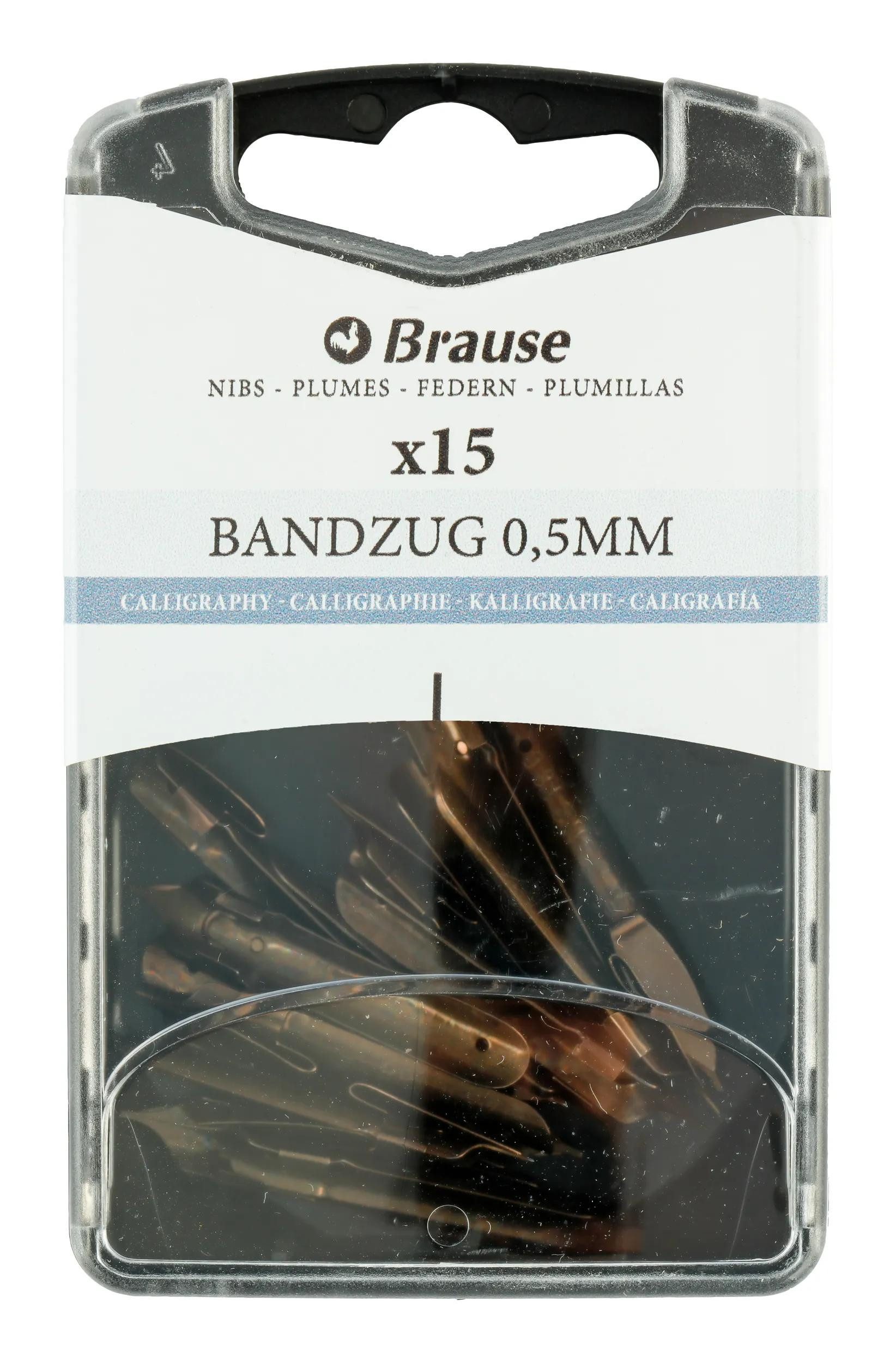 Kalligraphie-Stift Schachtel mit 15 Bandzugfedern 158005B