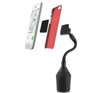 MidGard Magnet Autohalterung für KFZ-Getränkehalter, Cup Mount für Smartphones Smartphone-Halterung, (bis 7.5 Zoll)
