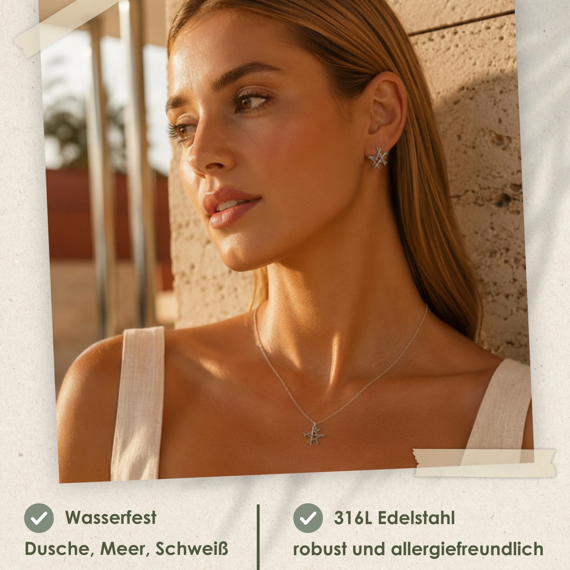 Heideman Schmuck-Adventskalender Summerbox Barcelona silberfarben, Schmuckset mehrteilig Schmuck für Frauen - 5 Schmuckstücke