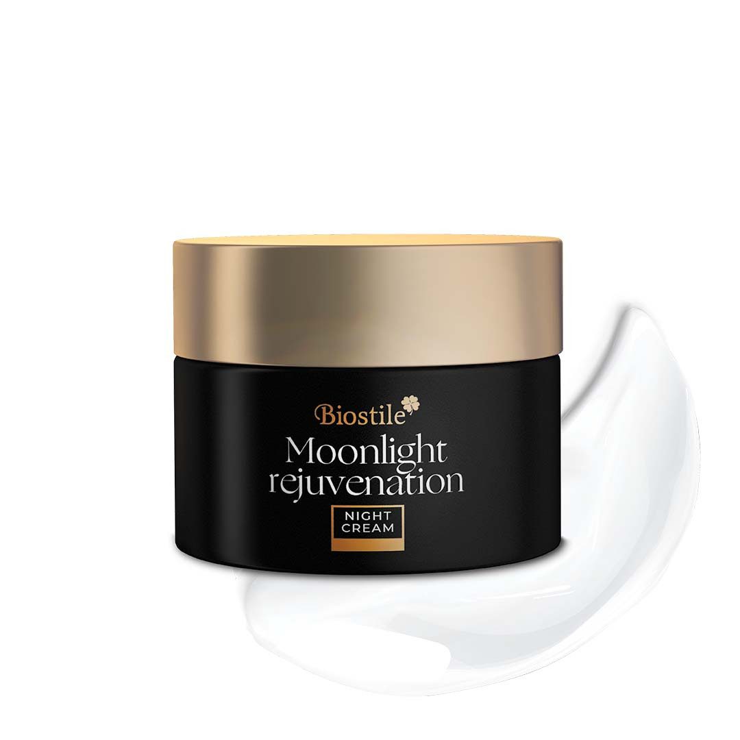 Biostile Anti-Aging Nachtcreme für Gesicht, Hals & Dekolleté, Creme, 50 g, Mit Hyaluron, Peptiden und Ceramiden, 50 ml