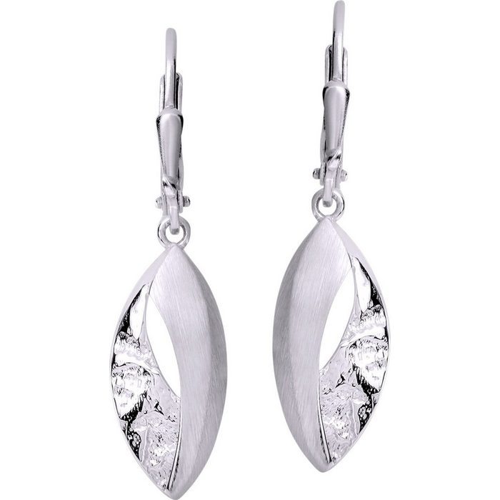 SilberDream Paar Ohrhänger SilberDream Damen Ohrhänger Ohrring Leaf (Ohrhänger) Damen Ohrhänger Leaf aus 925 Sterling Silber Farbe: silber