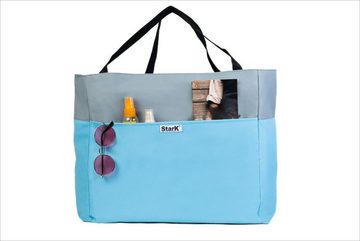 StarK XL-Strandtasche mit Reißverschluss - Faltbare Badetasche 50 Liter (Wasserabweisende Badetasche mit verschließbarem Innenfach - Beach Bag), Wasserabweisend, Sandfrei, Leicht zu Reinigen