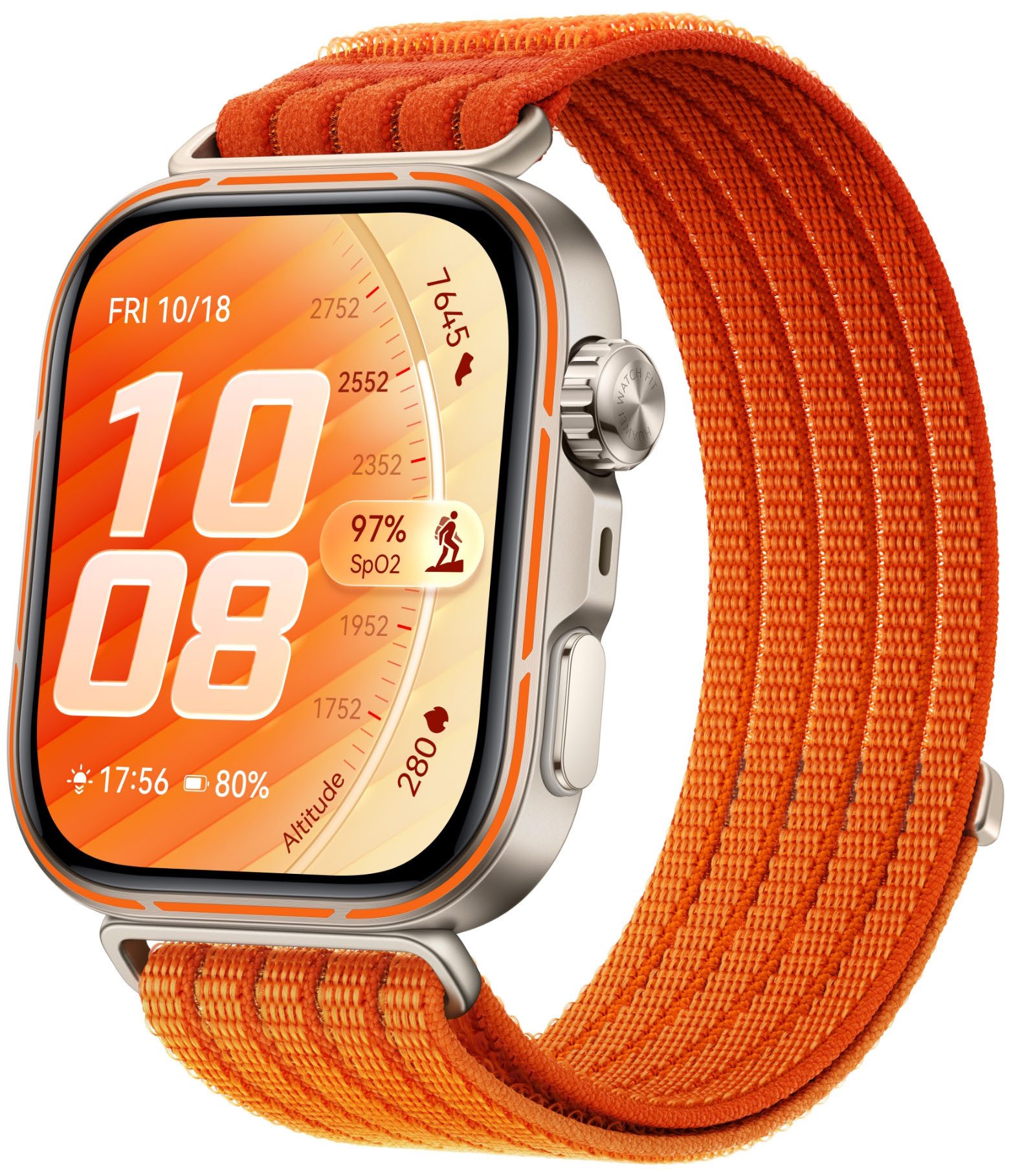 Huawei Watch Fit 5 Pro Smartwatch (4,9 cm/1,92 Zoll, Harmony OS), Brillantes Display, EKG, präzises Schlaftracking, NFC-Zahlung