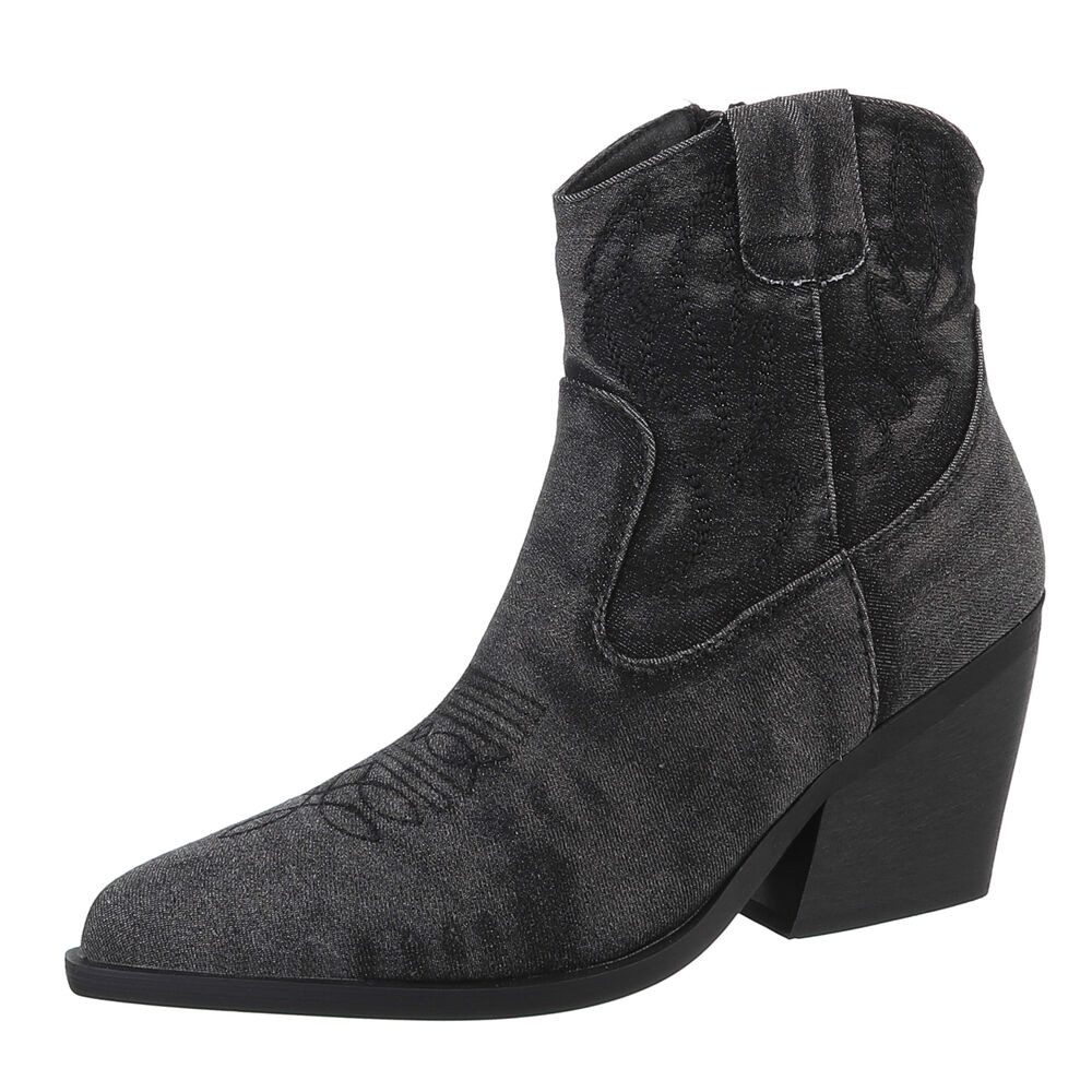 Ital-Design Damen Cowboyboots Western Westernstiefelette (88671895) Blockab günstig online kaufen