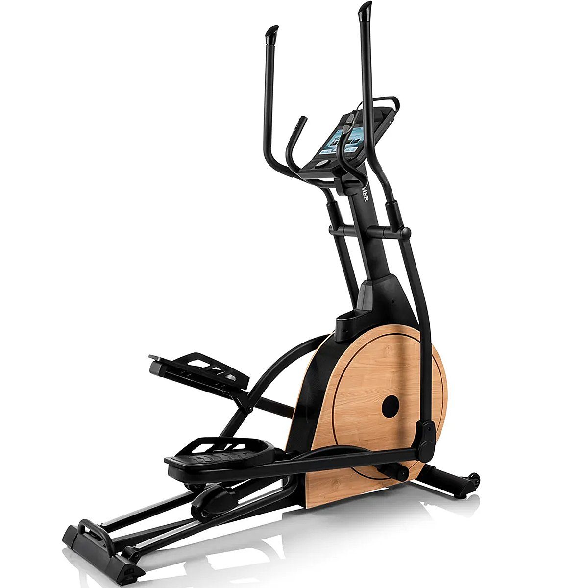 Crosstrainer CrossPace 7.0 NorsK, 3-fache Steigung, edles Holz-Design, 16 Programme