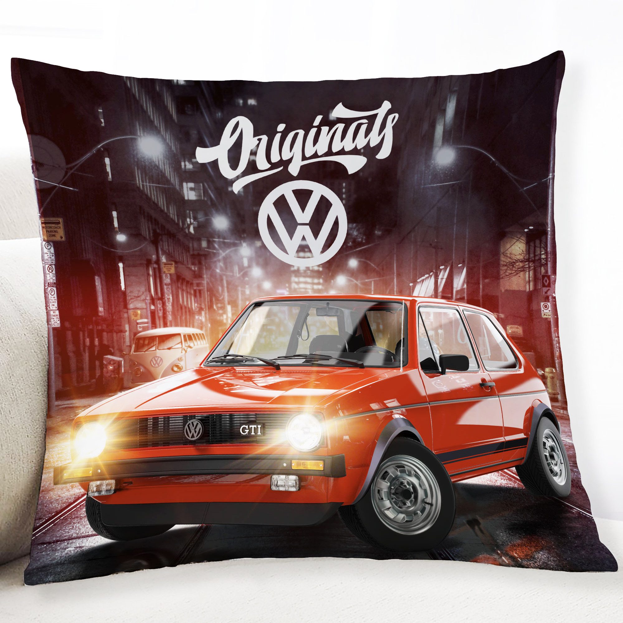 BERONAGE Dekokissen VW Volkswagen Golf GTI 40 x 40 cm Kissen passend zur Be günstig online kaufen